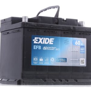 BATTERIA AVVIAMENTO EXIDE EL600 EFB 242x175x190 EFB 60Ah