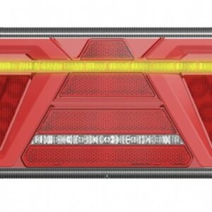 Fanale posteriore dinamico LED con triangolo sx 12/24v